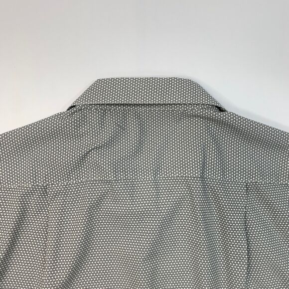 Travis Mathew Shirt Mens L Large Black White Circle Print Button Up Short Sleeve - Picture 8 of 10